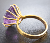 Золотое кольцо с аметистом авторской огранки 9,55 карат Золото
