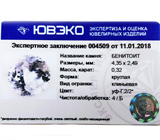 Benitoite (Бенитоит) 0,32 карат Не указан