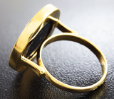Золотое кольцо «Филин» с агатовой камеей Золото