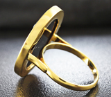 Золотое кольцо с камеей из агата и великолепного резного опала 11,68 карат Золото