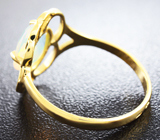 Золотое кольцо с ограненным эфиопским опалом 1,05 карат Золото