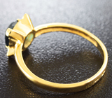 Золотое кольцо с гранатом с выдающейся сменой цвета 1,05 карат и бриллиантами Золото