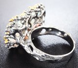 Серебряное кольцо с кристаллическими эфиопскими опалами Серебро 925