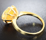 Золотое кольцо с кристаллическим эфиопским опалом 3,3 карат Золото