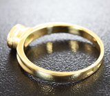 Золотое кольцо с ярким насыщенным изумрудом 0,37 карат Золото