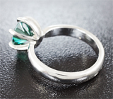 Кольцо c зеленым муассанитом Серебро 925
