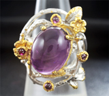 Серебряное кольцо с аметистами Серебро 925