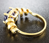 Золотое кольцо с насыщенным танзанитом 2,44 карат Золото