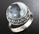 Серебряное кольцо с дендритическим агатом