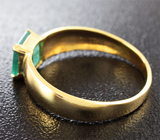 Золотое кольцо с уральским изумрудом 1,2 карат Золото