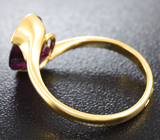 Золотое кольцо с родолитом 4,15 карат Золото