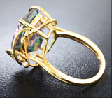 Золотое кольцо с мистическим кварцем 11,05 карат Золото