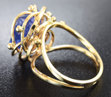Золотое кольцо с танзанитом 9,24 карат и бриллиантами Золото