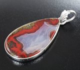 Серебряный кулон с индонезийским агатом Серебро 925