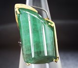 Кольцо с изумрудом массой 27,45 карат и бриллиантами