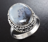 Серебряное кольцо с дендритическим агатом Серебро 925