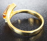 Золотое кольцо с золотисто-желтым сапфиром 1,65 карат Золото