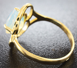Золотое кольцо с ограненным эфиопским опалом 1,31 карат Золото