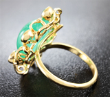 Золотое кольцо с уральскими изумрудами 11,55 карат Золото
