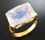Золотое кольцо с лавандовым аметистом авторской огранки 12,33 карат Золото