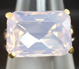 Золотое кольцо с лавандовым аметистом авторской огранки 12,33 карат Золото