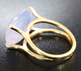 Золотое кольцо с лавандовым аметистом авторской огранки 12,33 карат Золото