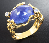 Золотое кольцо с кабошоном танзанита 8,4 карата Золото