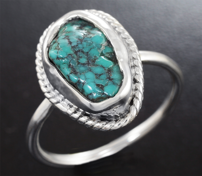 Серебряное кольцо с бирюзой