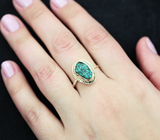 Серебряное кольцо с бирюзой Серебро 925