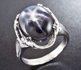 Кольцо со звездчатым сапфиром Золото