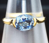 Золотое кольцо с синим сапфиром 1,55 карат Золото