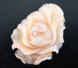 Миниатюра-подвеска «Цветок» из цельного халцедона 