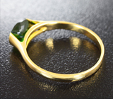 Золотое кольцо с хромовым турмалином 0,98 карат Золото