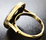 Золотое кольцо с агатовой камеей Золото