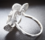 Шикарное серебряное кольцо-цветок Серебро 925