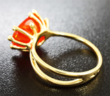 Золотое кольцо с ограненным эфиопским опалом Золото