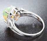 Изящное серебряное кольцо с кристаллическим опалом Серебро 925