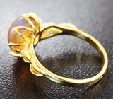 Золотое кольцо с кристаллическим опалом 2,76 карат и бриллиантами Золото