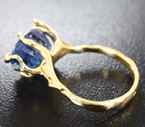 Золотое кольцо с кианитом 4,95 карат и бриллиантом Золото