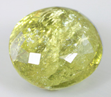 Крупный желто-зеленый турмалин 9,03 карат 