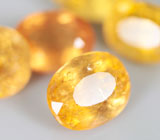 Набор из 5 золотистых топазов 13,57 карат 