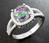 Серебряный комплект с мистическим кварцем Серебро 925