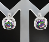 Серебряный комплект с мистическим кварцем Серебро 925