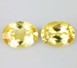 Пара гелиодоров 2,15 карат 