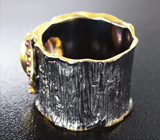 Серебряное кольцо с аметистом и родолитами Серебро 925