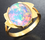 Золотое кольцо с великолепным эфиопским опалом 4,61 карат Золото