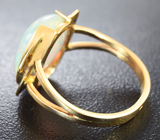 Золотое кольцо с великолепным эфиопским опалом 4,61 карат Золото