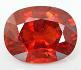 Кольцо с крупным спессартином гранатом