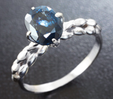 Золотое кольцо с синей шпинелью 1,87 карат Золото