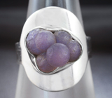 Серебряное кольцо с виноградным агатом Серебро 925